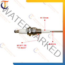 Điện cực đánh lửa dò ion M-S10 ren M14x1.25 đường kính kim 3mm