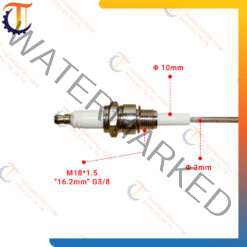 Điện cực đánh lửa dò ion M-S10 ren lớn M18x1.5 G3/8 kim 3mm
