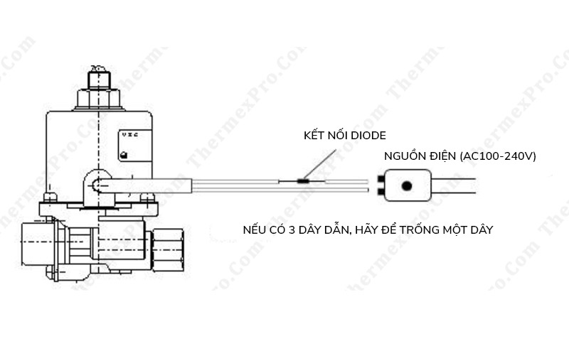 sơ đồ nối dây bơm điện từ nippon